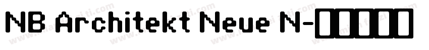NB Architekt Neue N字体转换